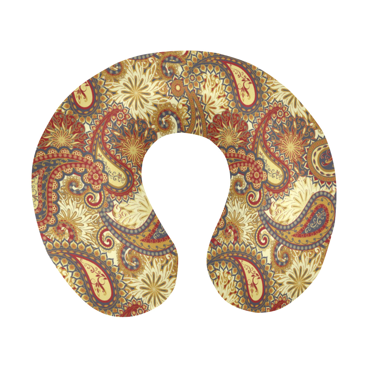 Boho Pattern Print Design 08 U-Shaped Travel Neck Pillow