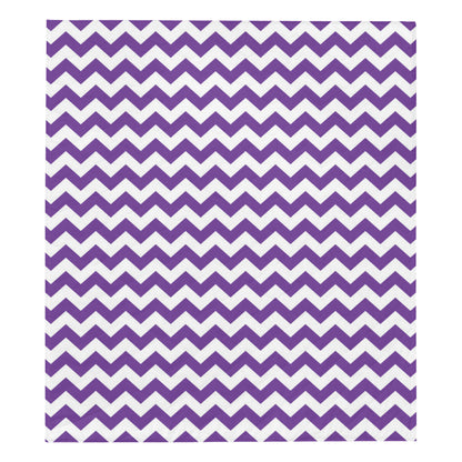 Chevron Purple Pattern Print Design 03 Premium Quilt