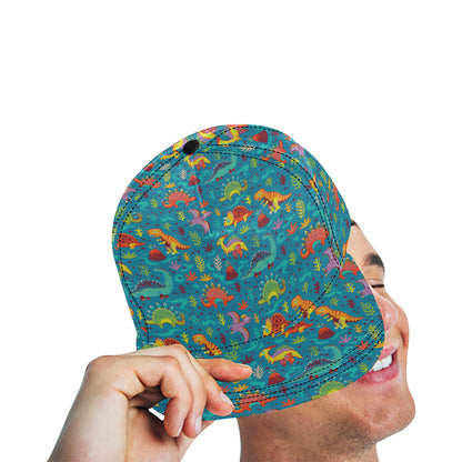 Dinosaur Cartoon Style Snapback Cap