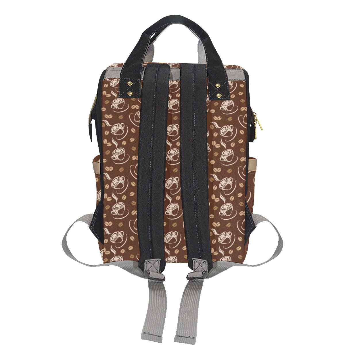 Coffee Pattern Print Design 03 Diaper Bag Backpack