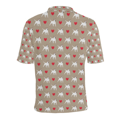 Bull Terriers Pattern Print Design 01 Men Polo Shirt