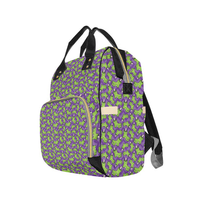 Zombie Foot Design Pattern Print Diaper Bag Backpack