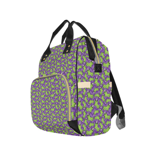 Zombie Foot Design Pattern Print Diaper Bag Backpack