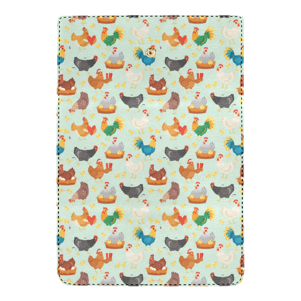 Chicken Pattern Print Design 07 Women's Trifold Wallet