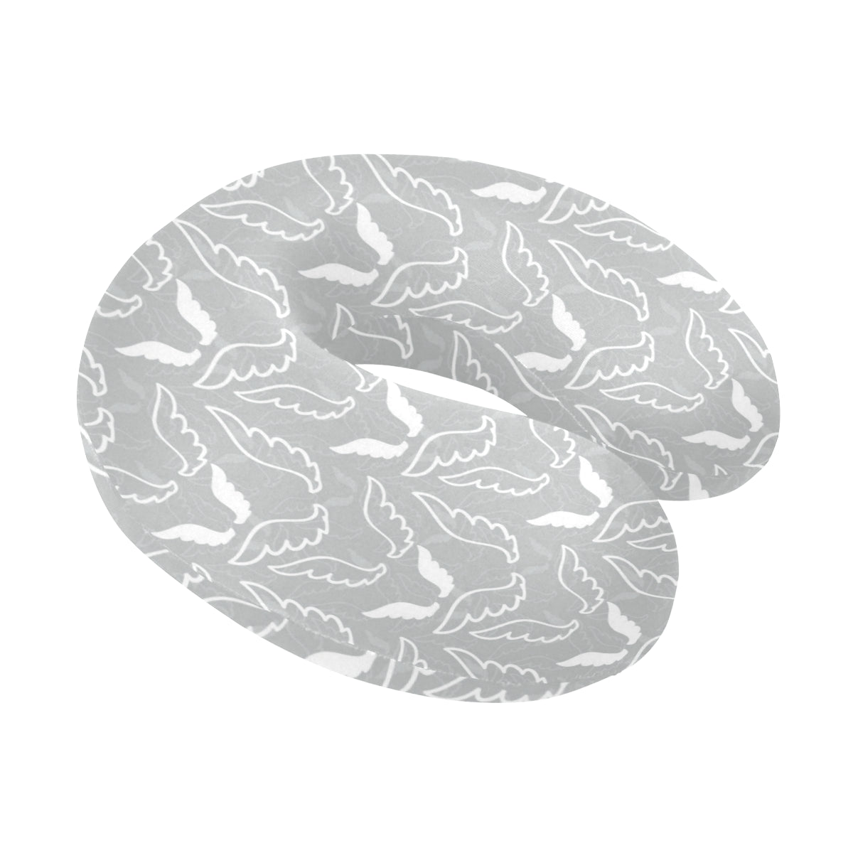 Angel Wings Pattern Print Design 01 U-Shaped Travel Neck Pillow