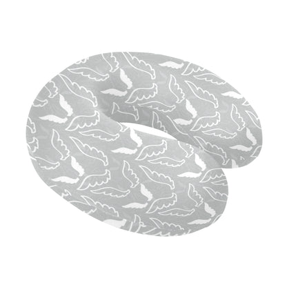 Angel Wings Pattern Print Design 01 U-Shaped Travel Neck Pillow
