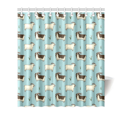 Goat Pattern Print Design 02 Shower Curtain