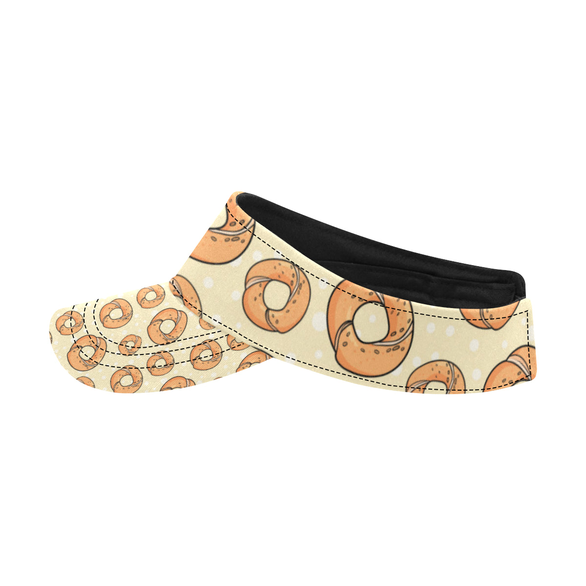 Bagel Pattern Print Design 03 Unisex Sun Visor
