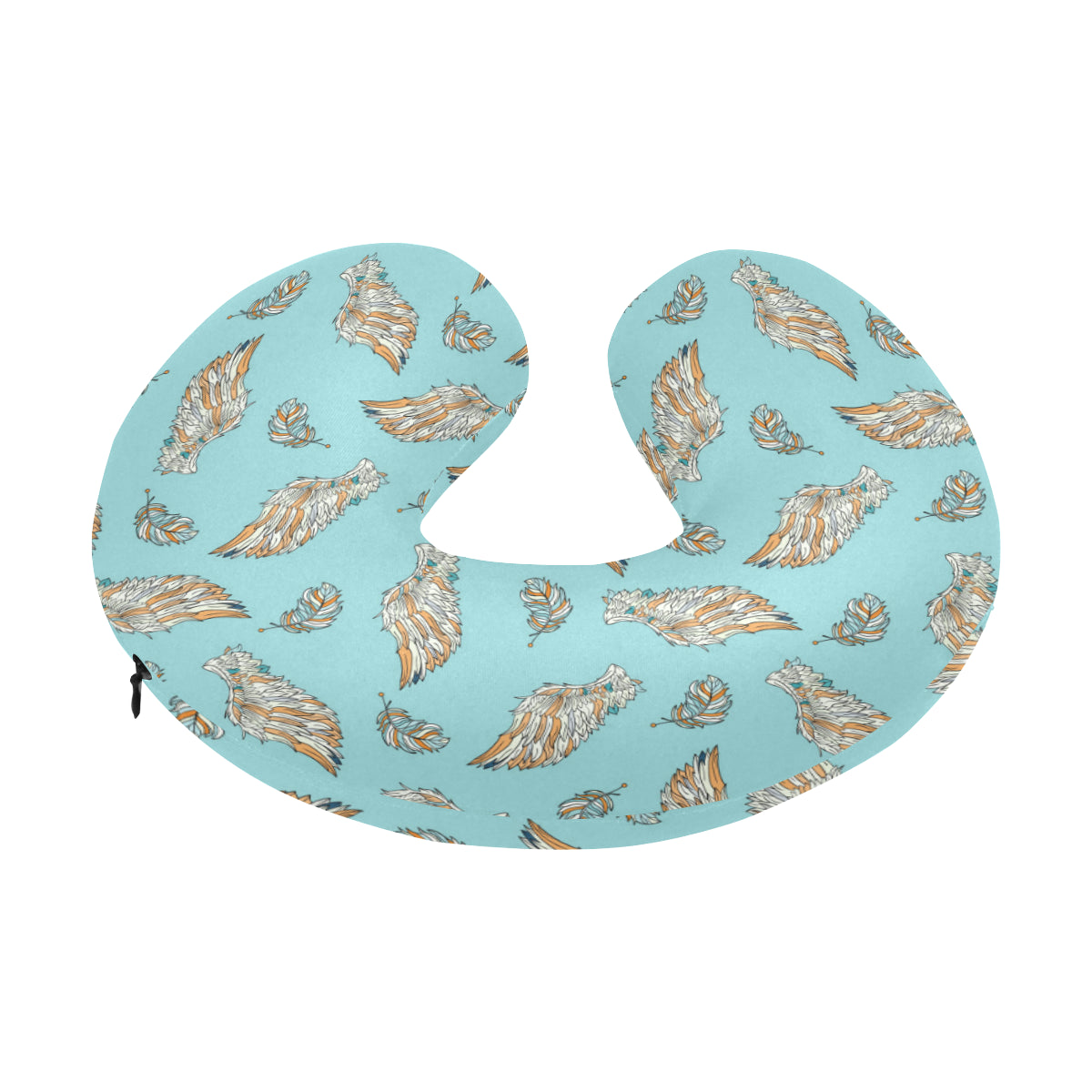 Angel Wings Pattern Print Design 03 U-Shaped Travel Neck Pillow