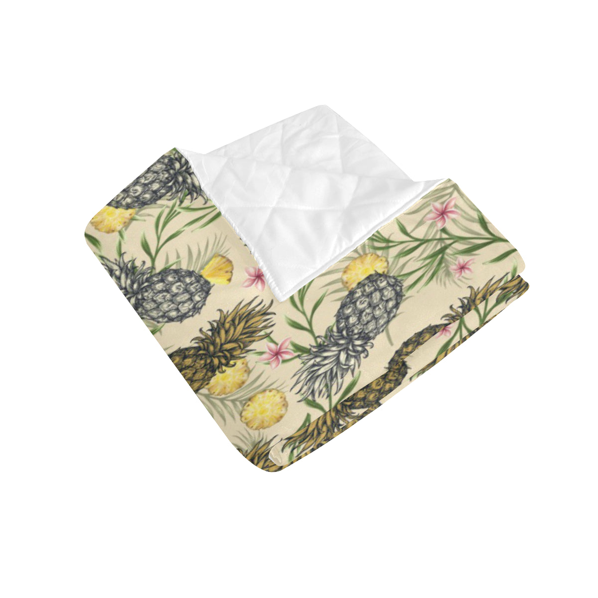 Pineapple Pattern Print Design PP012 Premium Quilt