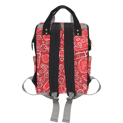 Phlebotomist Pattern Print Design A02 Diaper Bag Backpack