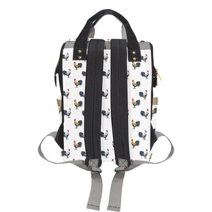 Chicken Pattern Print Design 02 Diaper Bag Backpack