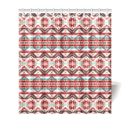 Aztec Western Style Print Pattern Shower Curtain