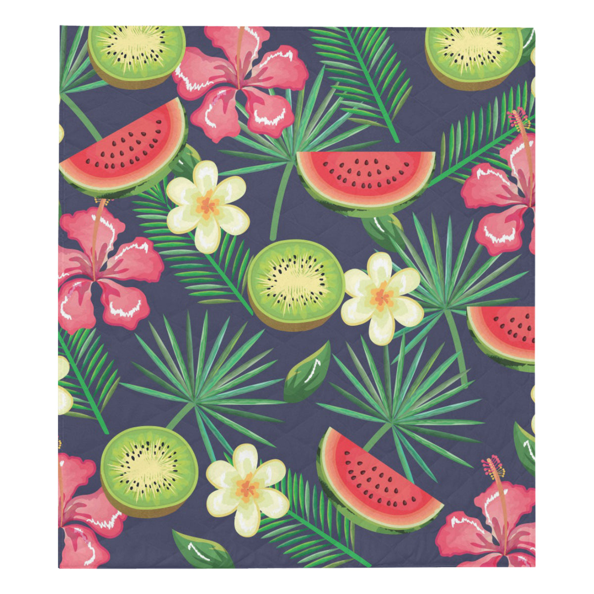 Tropical Fruits Pattern Print Design TF05 Premium Quilt