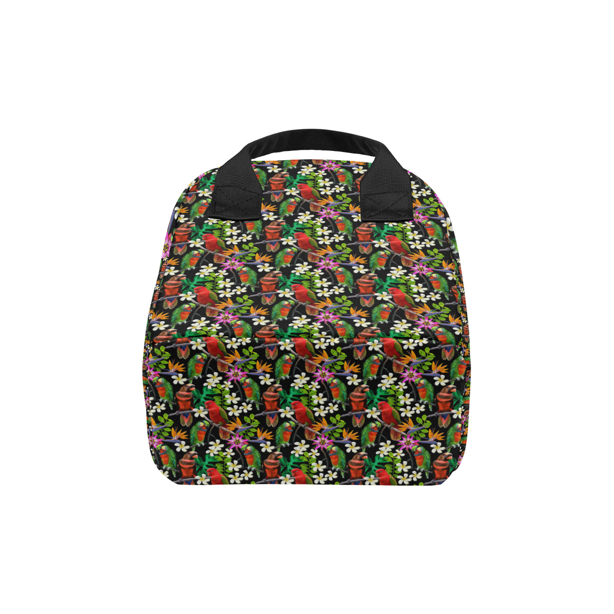 Parrot Design Print Insulated Lunch Bag
