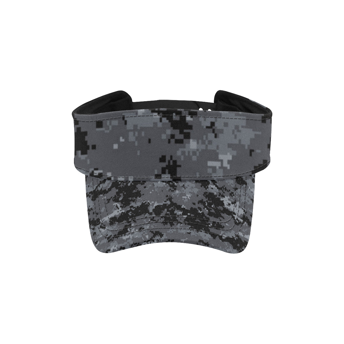 ACU Digital Black Camouflage Unisex Sun Visor