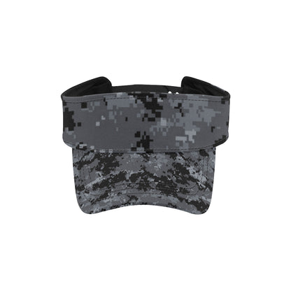 ACU Digital Black Camouflage Unisex Sun Visor