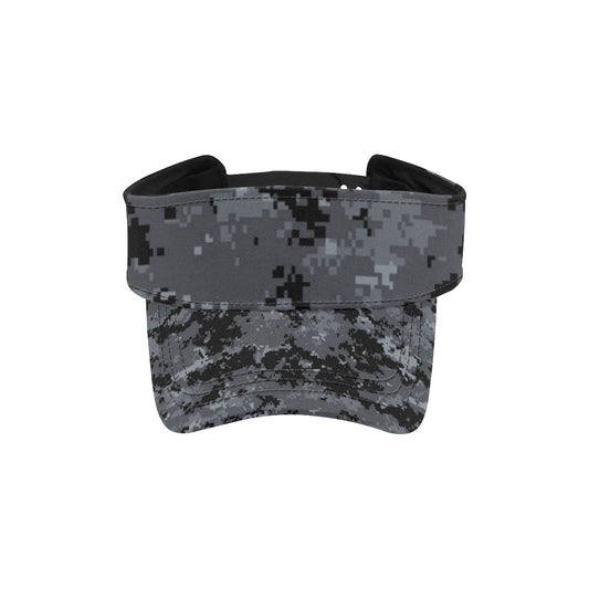 ACU Digital Black Camouflage Unisex Sun Visor