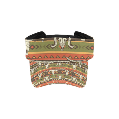 American indian Skull Animal Unisex Sun Visor