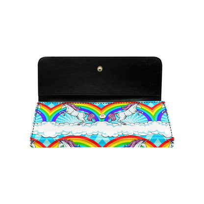 Unicorn Rainbow Women's Trifold Wallet