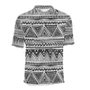 Draw Tribal Aztec Men Polo Shirt