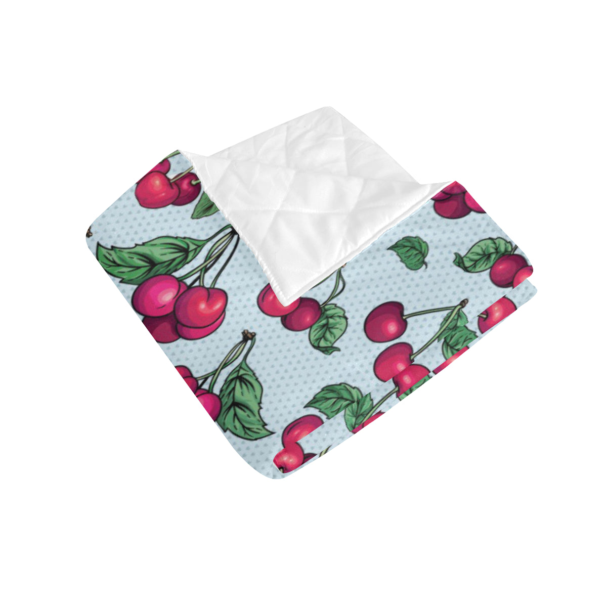 Cherry Pattern Print Design CH01 Premium Quilt