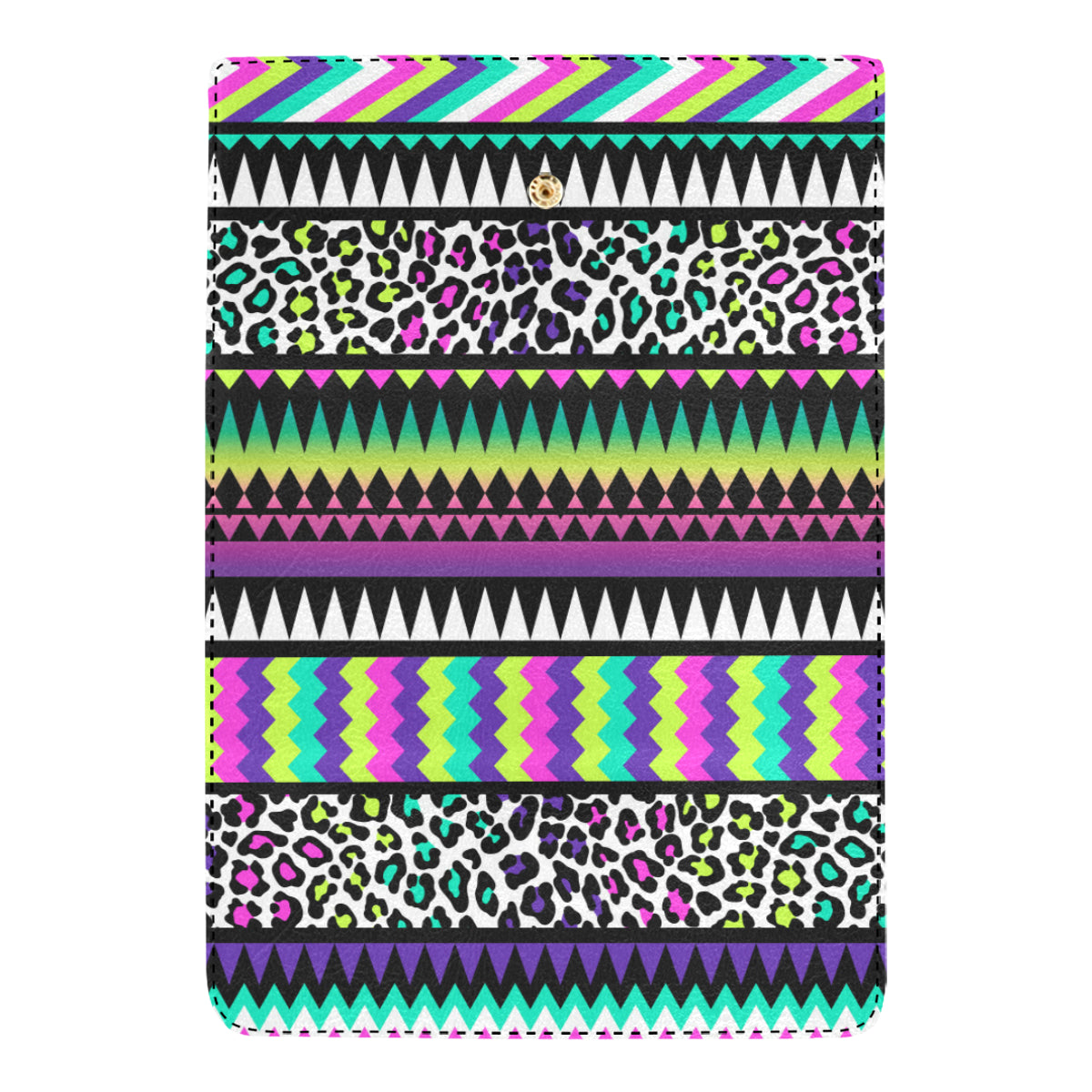 Animal Skin Aztec Rainbow Women's Trifold Wallet