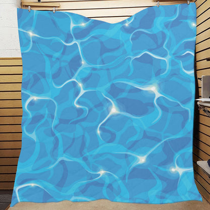 Ocean Reflex Pattern Print Design A02 Premium Quilt