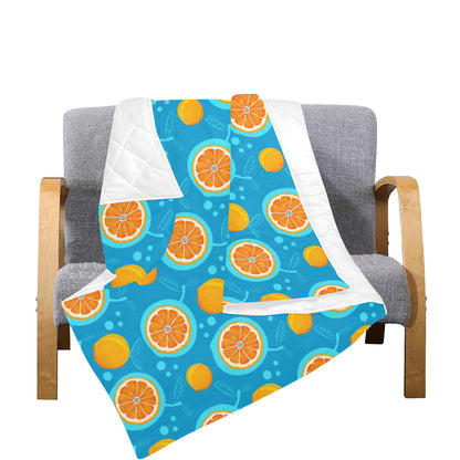 Grapefruit Pattern Print Design GF03 Premium Quilt