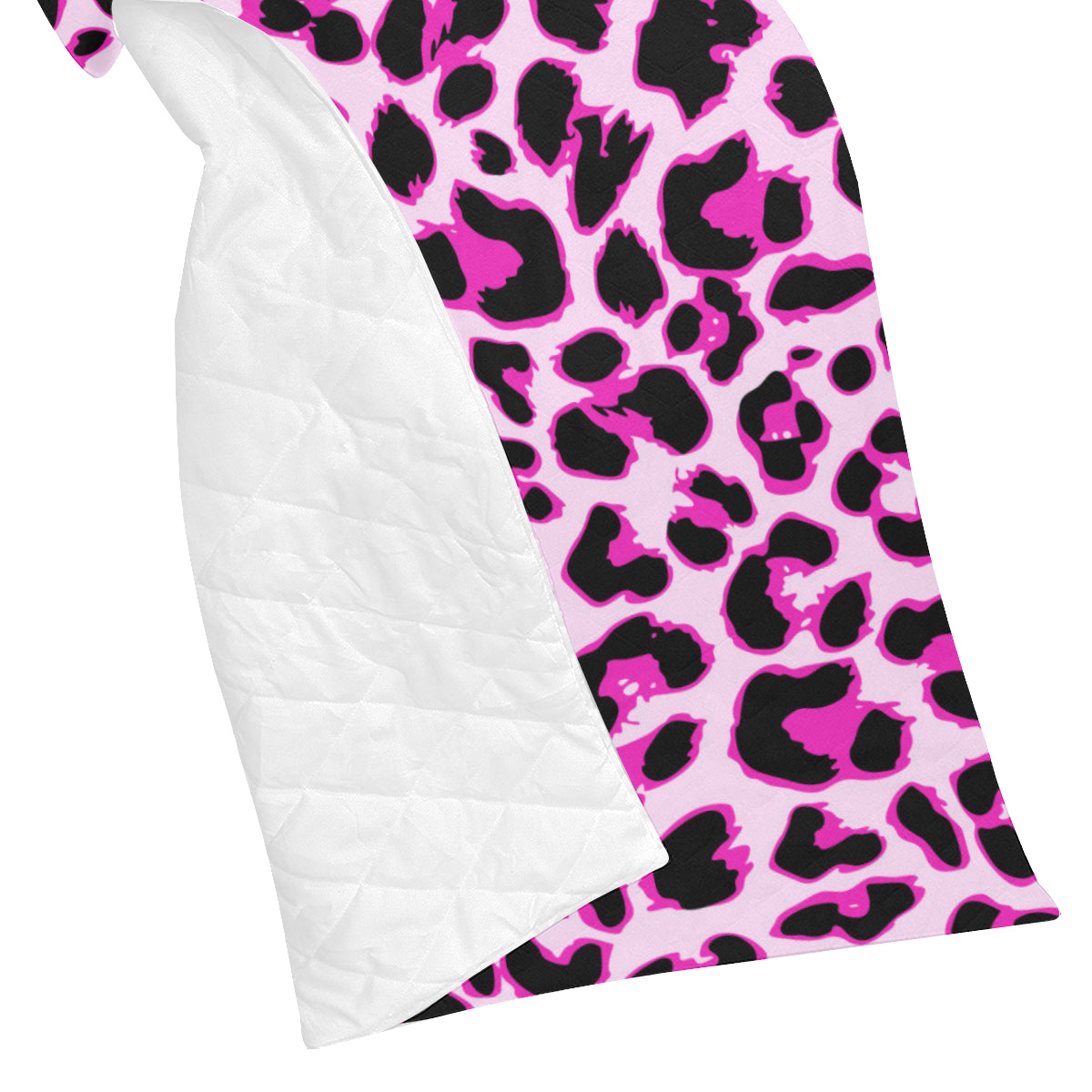 Pink Leopard Print Premium Quilt