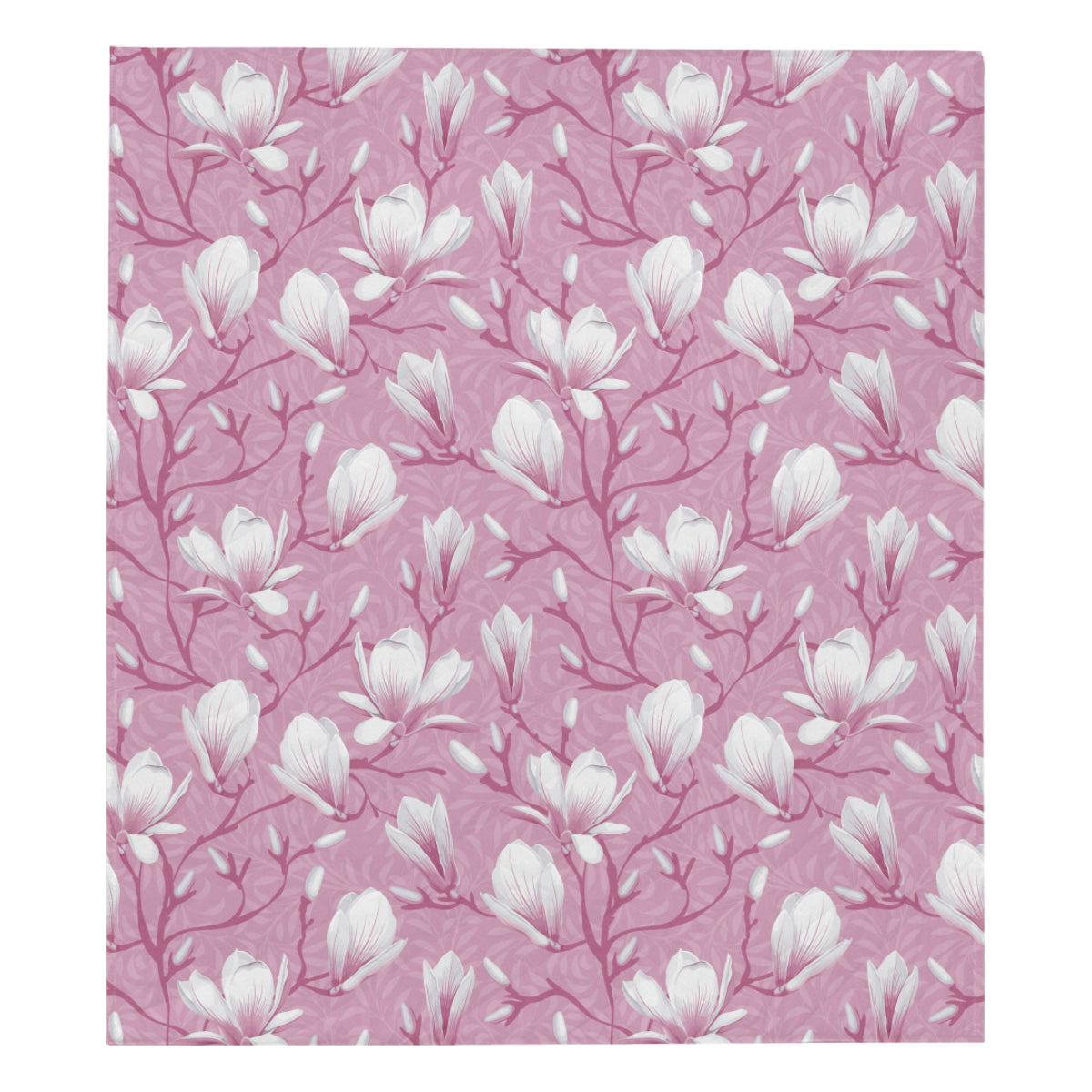 Magnolia Pattern Print Design MAG05 Premium Quilt