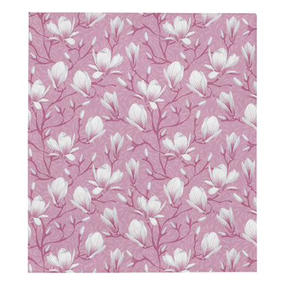 Magnolia Pattern Print Design MAG05 Premium Quilt