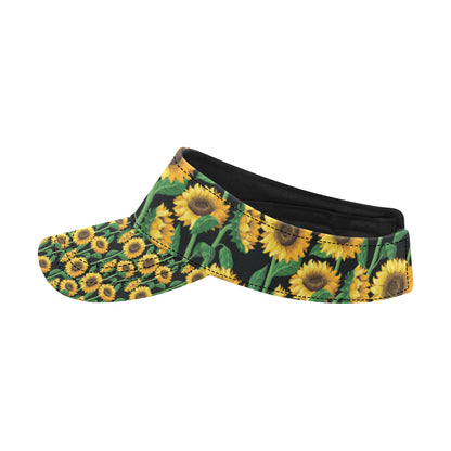 Sunflower Realistic Print Pattern Unisex Sun Visor