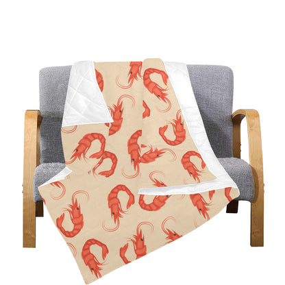 Prawn Pattern Print Design 02 Premium Quilt