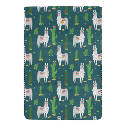 Llama Cactus Pattern Print Design 013 Women's Trifold Wallet