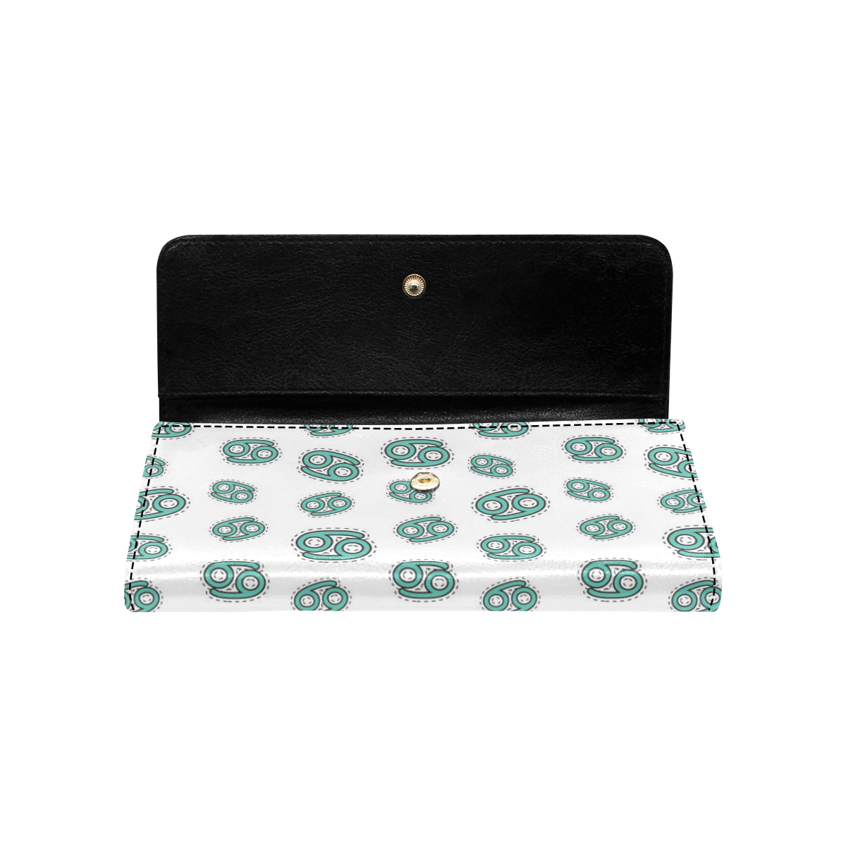 Cancer Zodiac Pattern Print Design 04 Women's Trifold Wallet