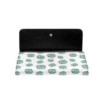 Cancer Zodiac Pattern Print Design 04 Women's Trifold Wallet