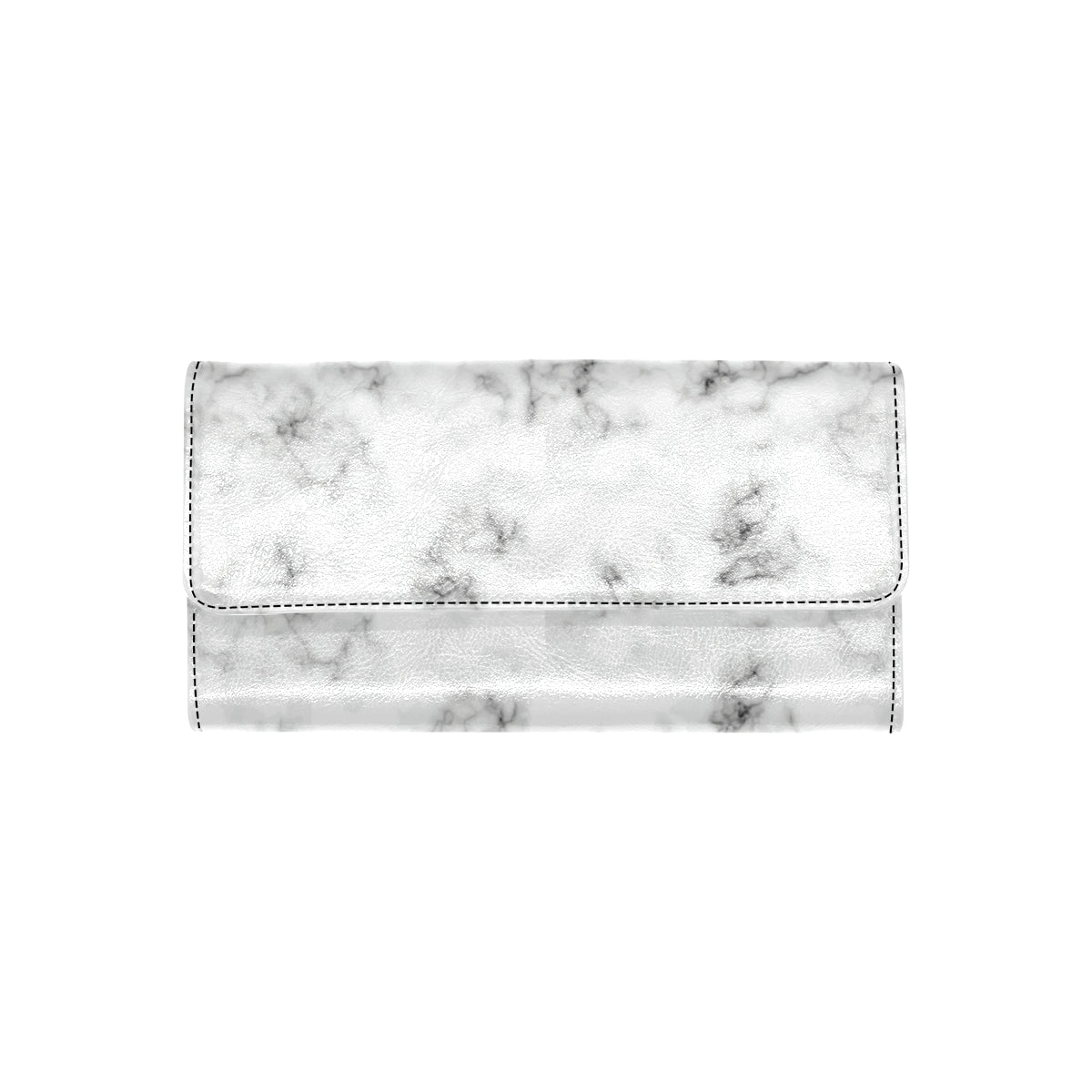 Marble Pattern Print Design 01 Women's Trifold Wallet