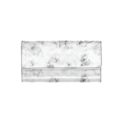 Marble Pattern Print Design 01 Women's Trifold Wallet