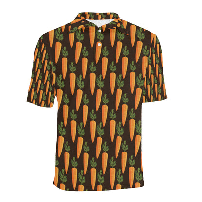 Carrot Pattern Print Design 06 Men Polo Shirt