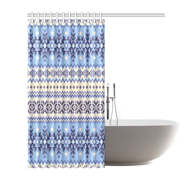 Nordic Pattern Print Design A03 Shower Curtain