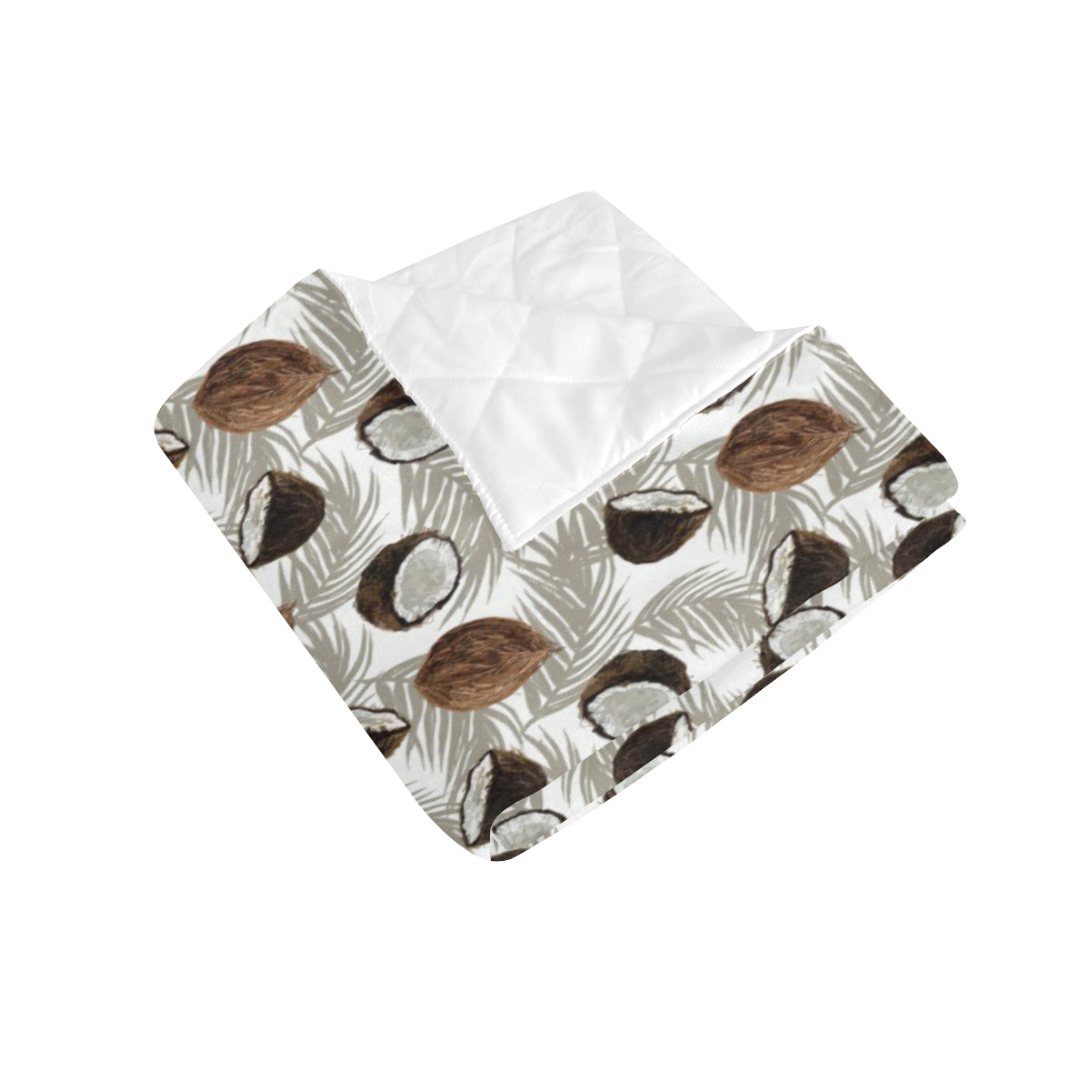 Coconut Pattern Print Design CN03 Premium Quilt