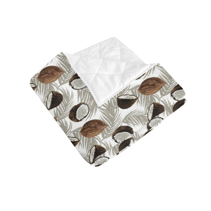 Coconut Pattern Print Design CN03 Premium Quilt