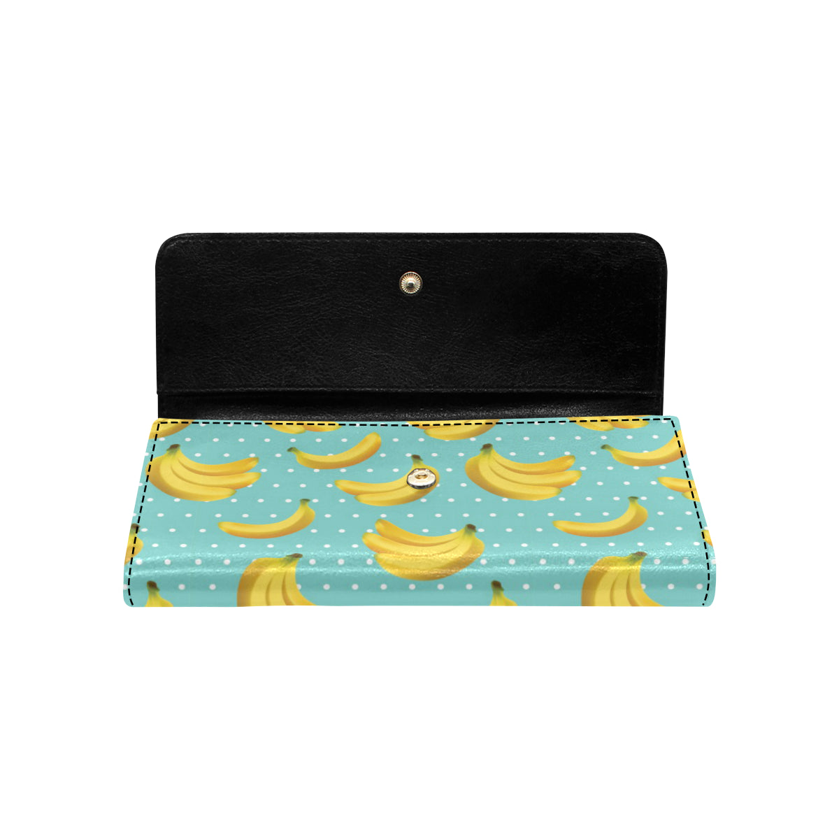 Banana Pattern Print Design BA02 Women's Trifold Wallet
