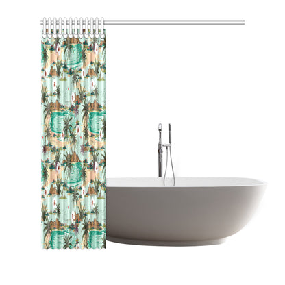 Pacific island Pattern Print Design A03 Shower Curtain