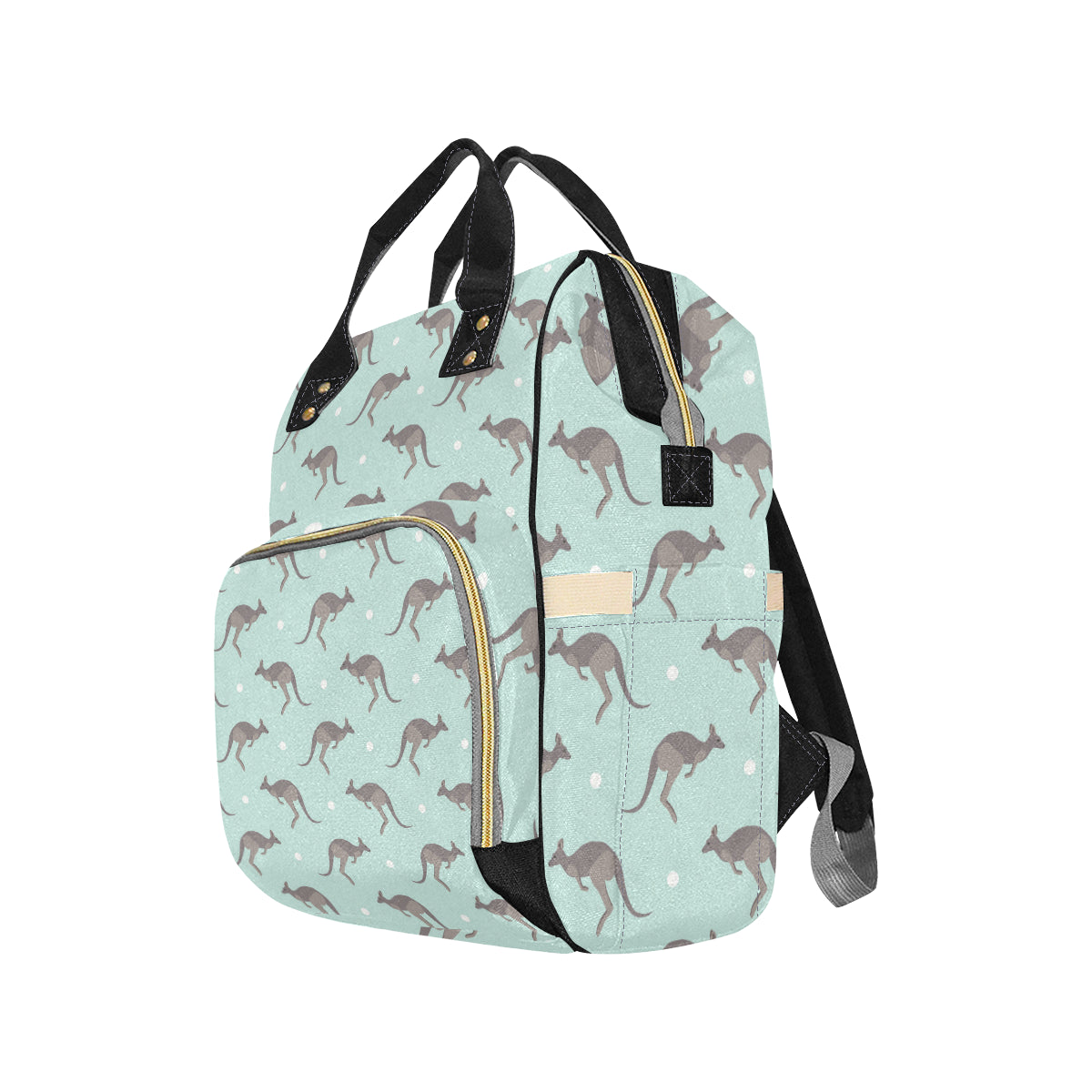 Kangaroos Pattern Print Design 04 Diaper Bag Backpack