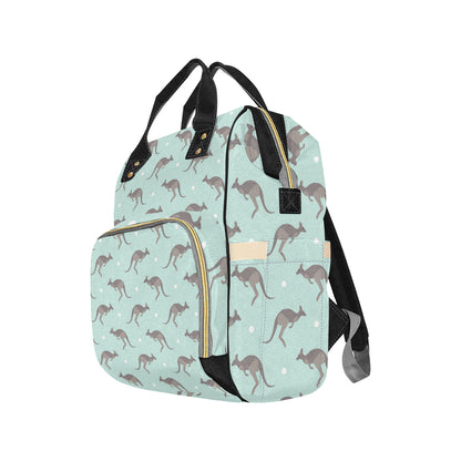 Kangaroos Pattern Print Design 04 Diaper Bag Backpack
