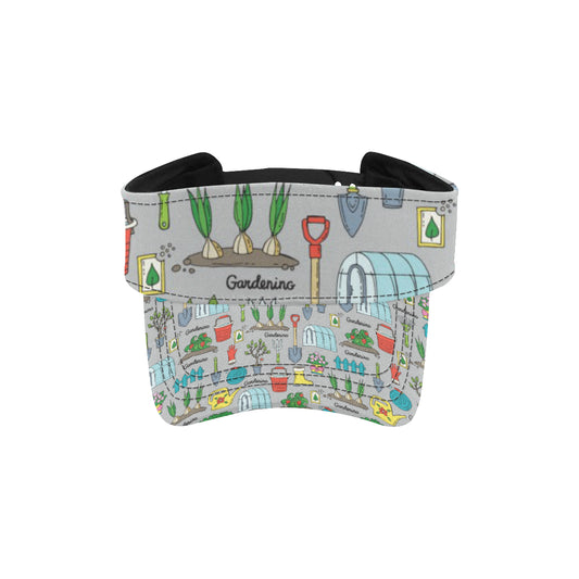 Gardening Pattern Print Design G07 Unisex Sun Visor