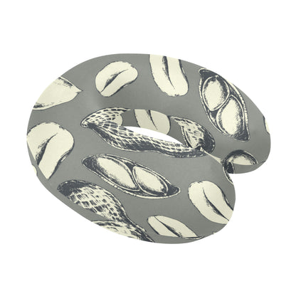 Peanut Pattern Print Design A01 U-Shaped Travel Neck Pillow
