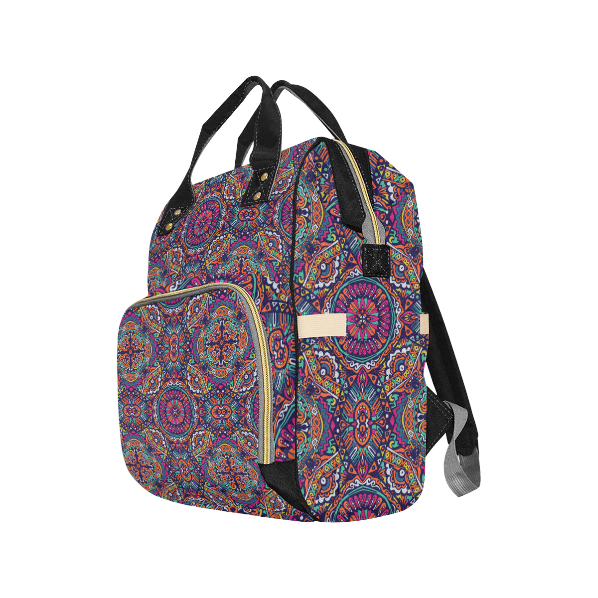 Boho Pattern Print Design 06 Diaper Bag Backpack